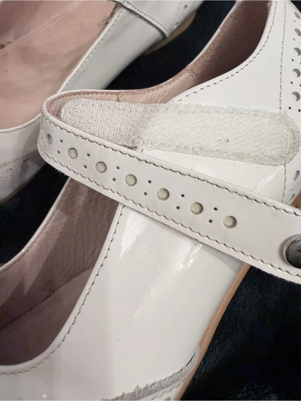 Jacadi Girls' Patent Mary Jane Shoes in white